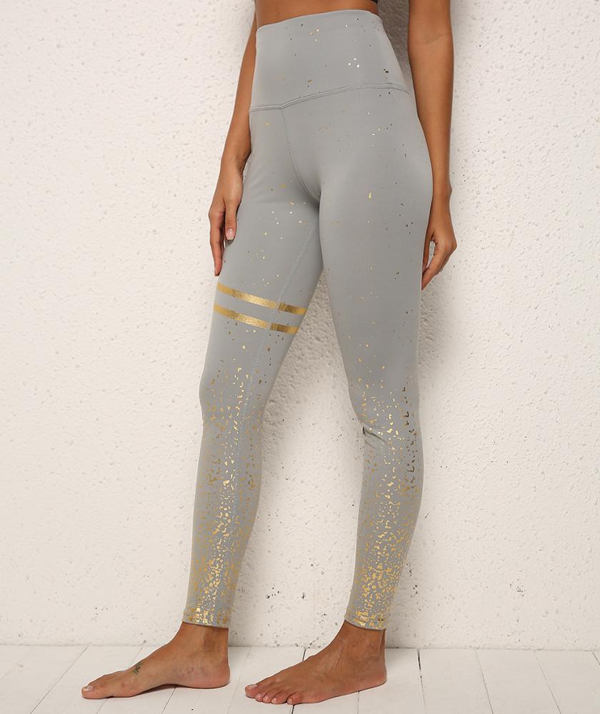 LC20 High Waisted Glitz Leggings - Black & Gold